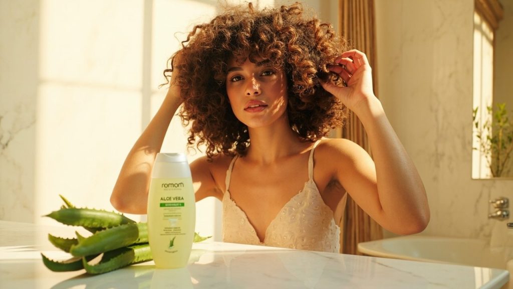 aloe vera gelly cheveux: hydratation légère pour boucles