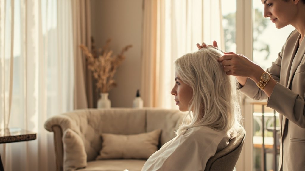 bétadine sur cheveux blancs: éviter le jaunissement