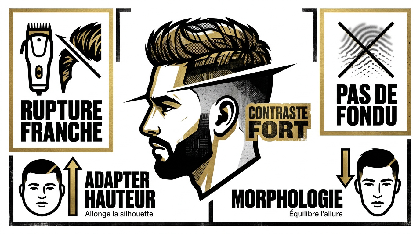 Infographie contraste undercut et morphologie