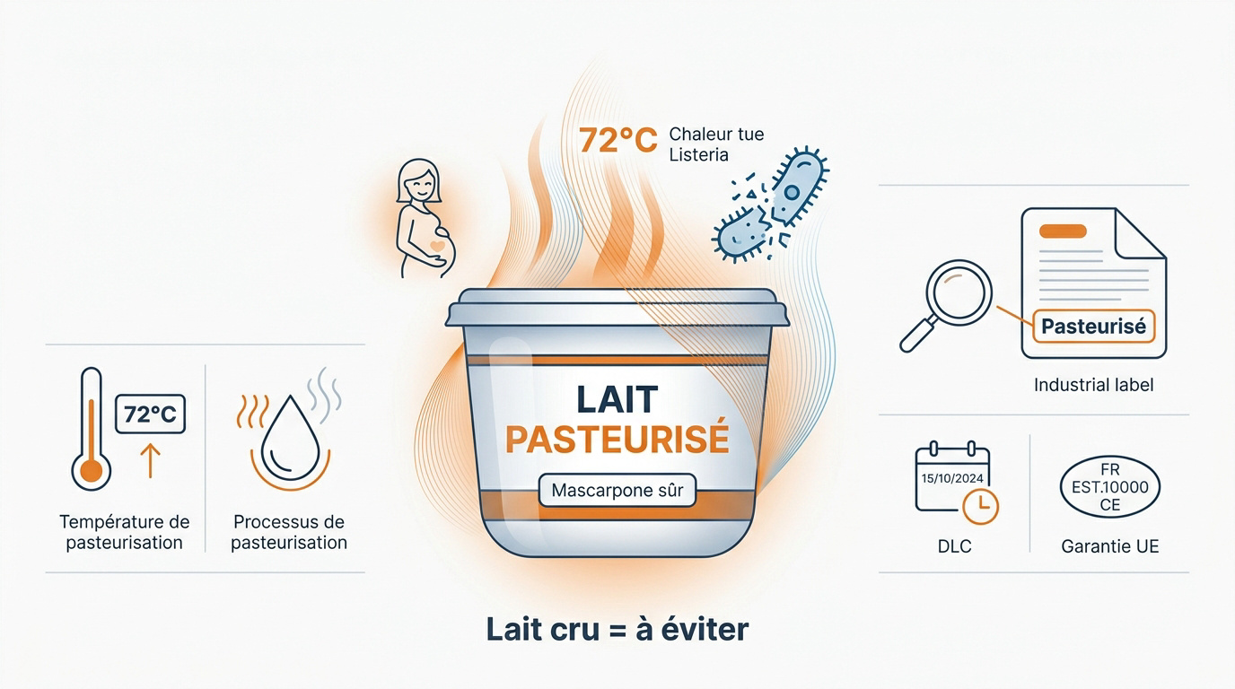 Sécurité du mascarpone pasteurisé