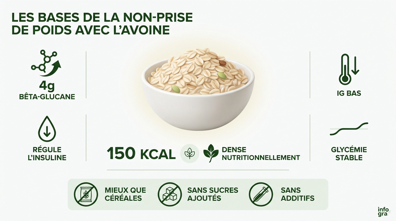 Analyse nutritionnelle des flocons d'avoine et impact sur le poids
