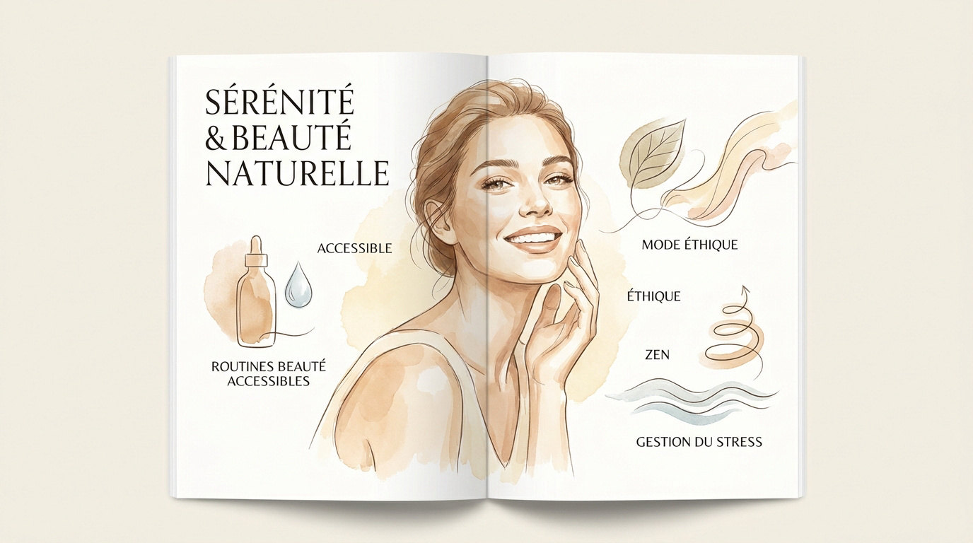 Femme sereine profitant d'un moment de bien-être naturel