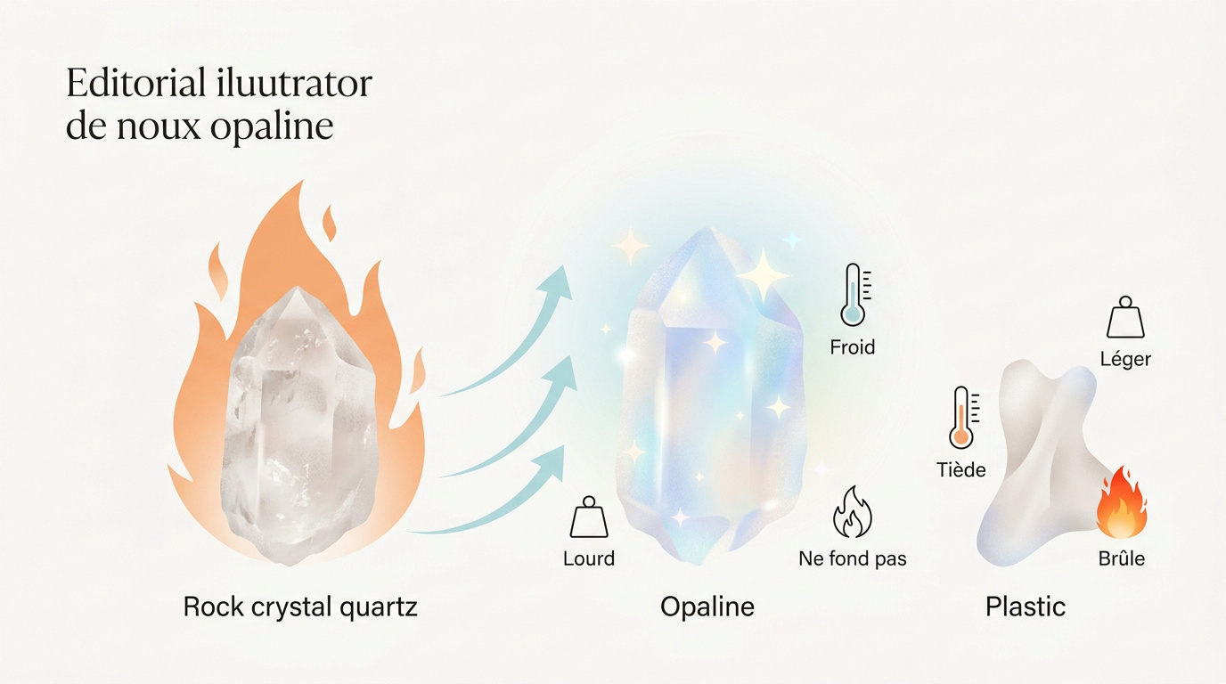 Processus de transformation thermique du quartz naturel pour obtenir de l'opaline