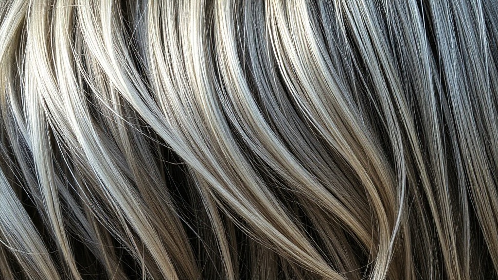 balayage m ches grises argent es sur chevelure nat