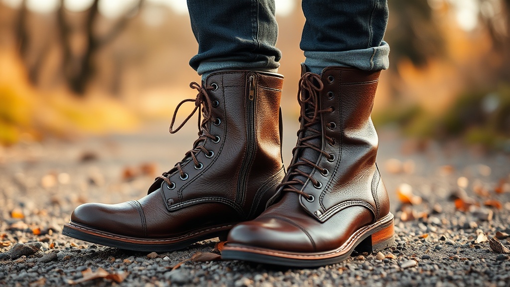 boots en cuir homme automne hiver 2025