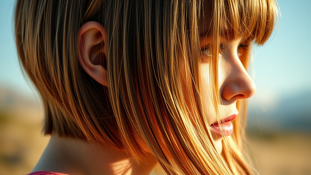 coupe carr long d grad sur visage rond cheveux fin