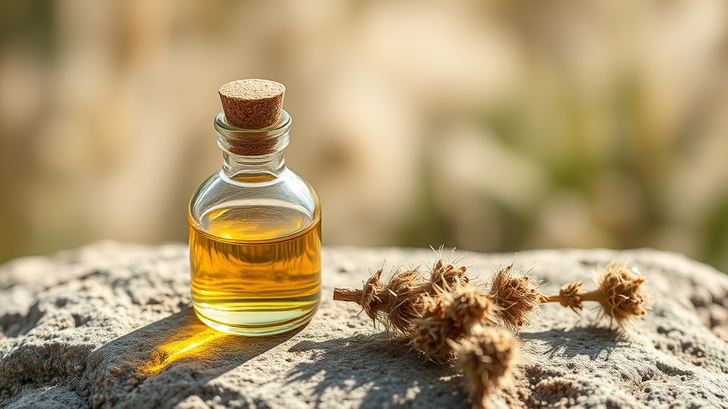 flacon d huile de souchet et tubercules de cyperus