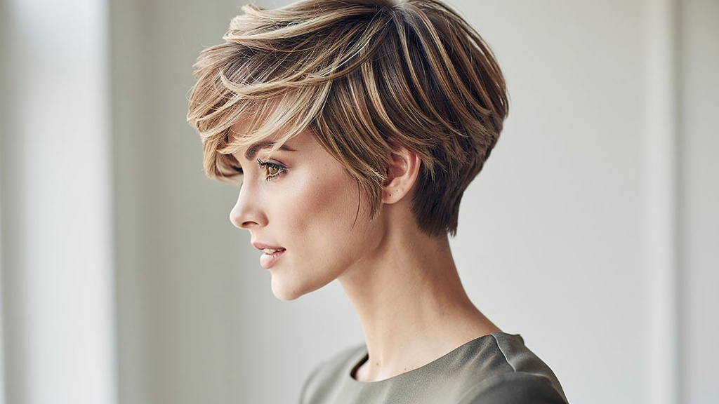 Le pixie superposé en couches : la star des short hairstyles