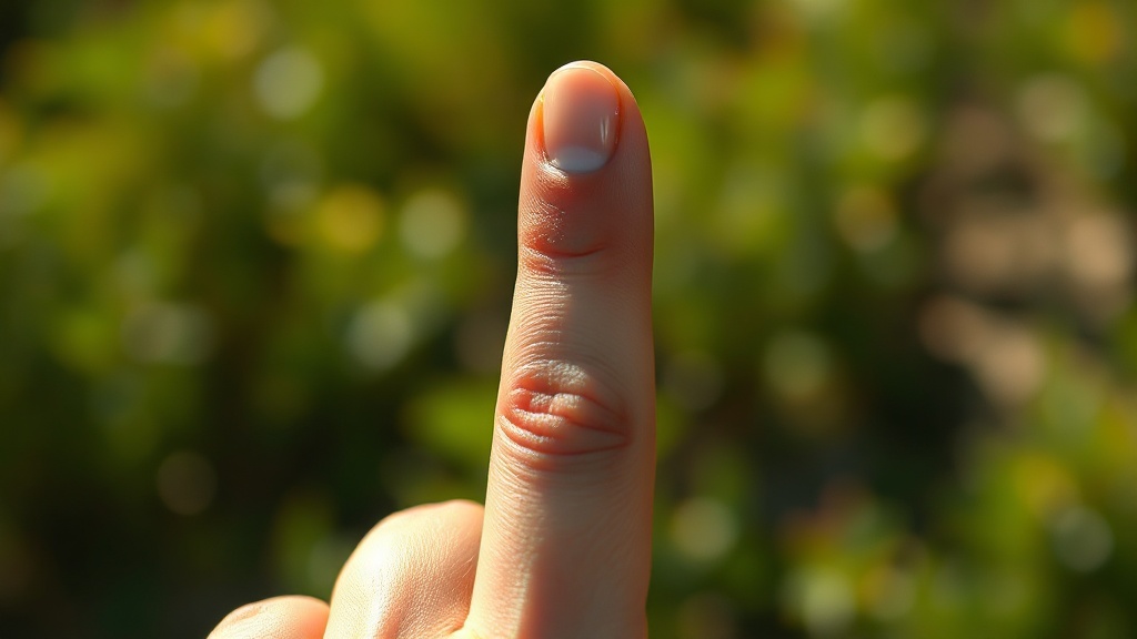 ongle fendu verticalement sur un doigt f minin