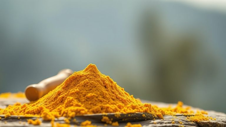 poudre de curcuma pour les soins de la peau
