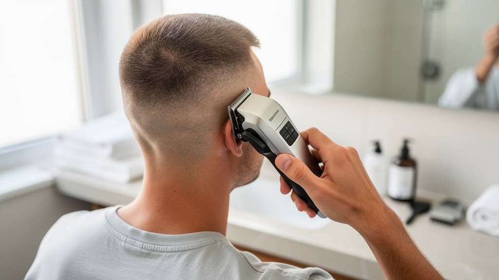 Tondeuse professionnelle pour entretenir un buzz cut à domicile