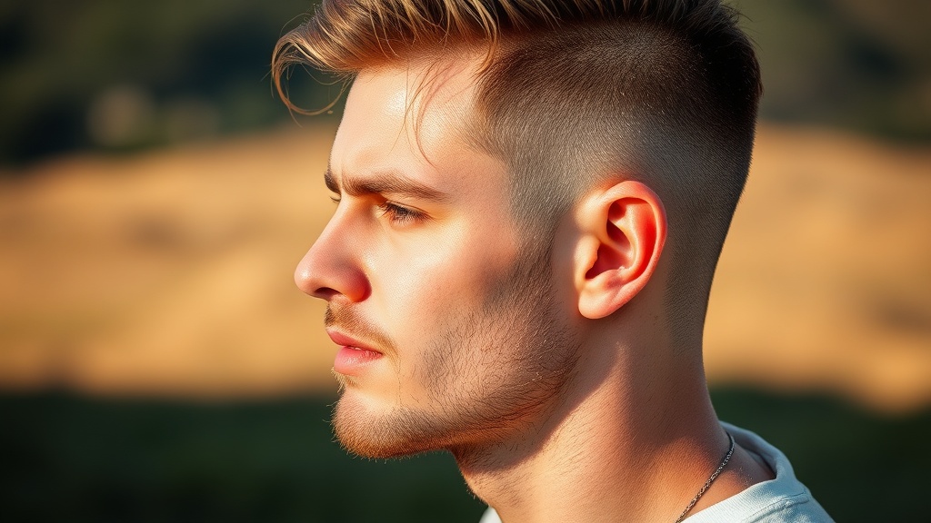 undercut homme cheveux longs de face