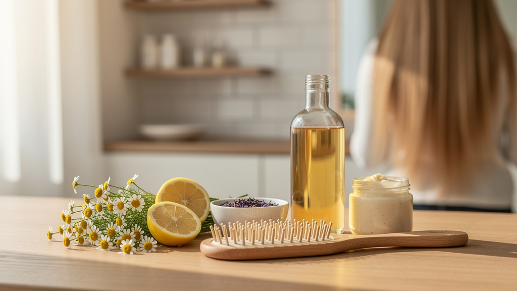 Ingrédients naturels pour déjaunir les cheveux
