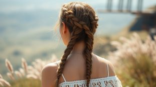 boho braids style boh me