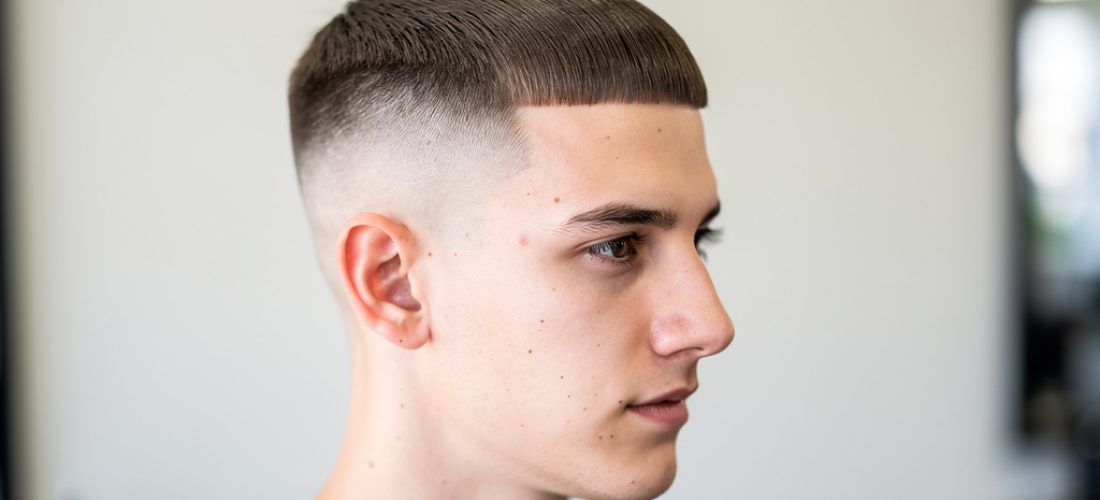french crop classique avec mid fade sur cheveux ra