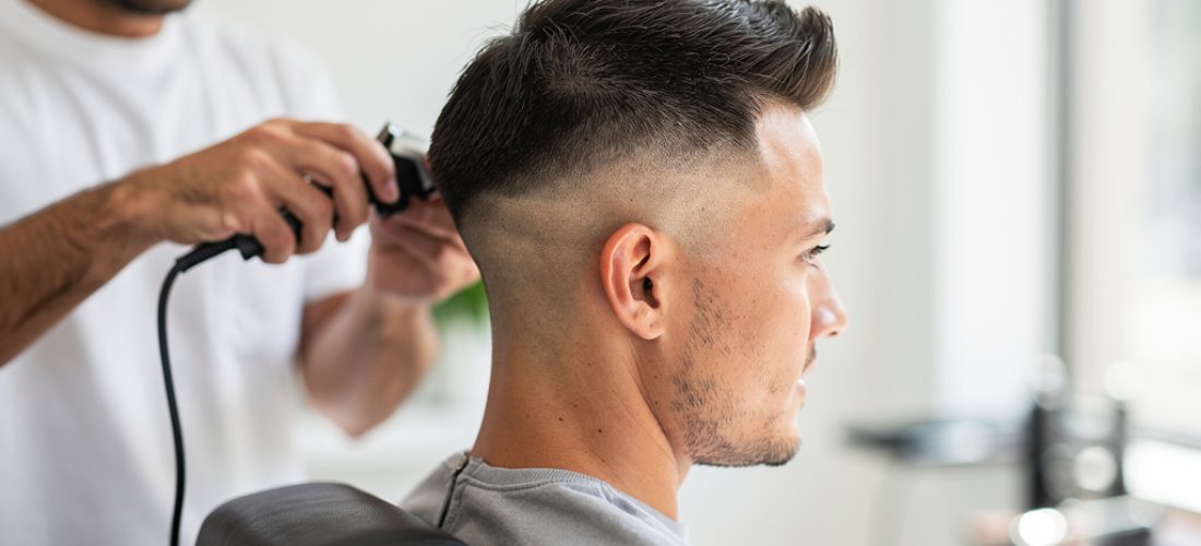 homme arborant un d grad coupe mulet court en salo