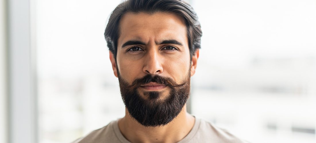 homme arborant une barbe italienne soign e