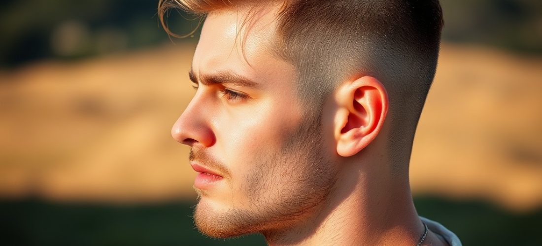 undercut homme cheveux longs de face
